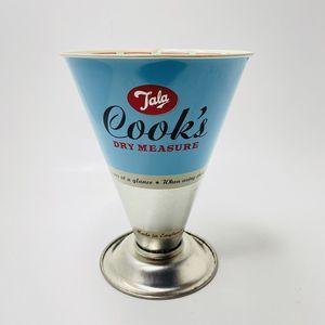 TALA Cook's Dry Measure Traditional Baking Cooking Tin Metal  Cone Cup Good Used